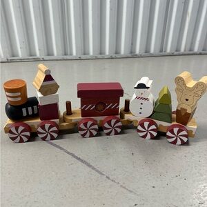 Coco village Christmas holiday Festive Wooden Train Set for Kids